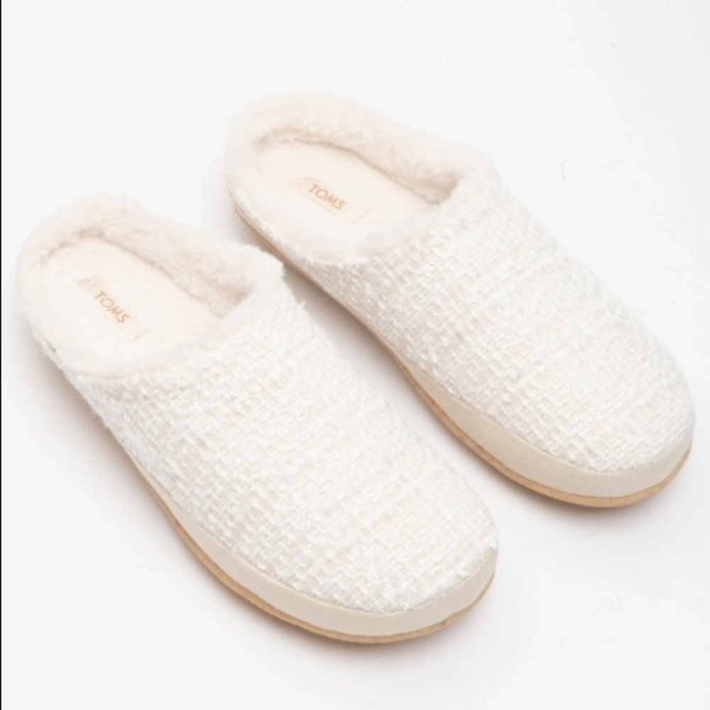 Toms IVY Tweed Mule Slippers